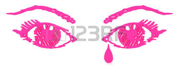 22342714-pink-abstract-eye-and-teardrop-in-3d-in-isolated-background